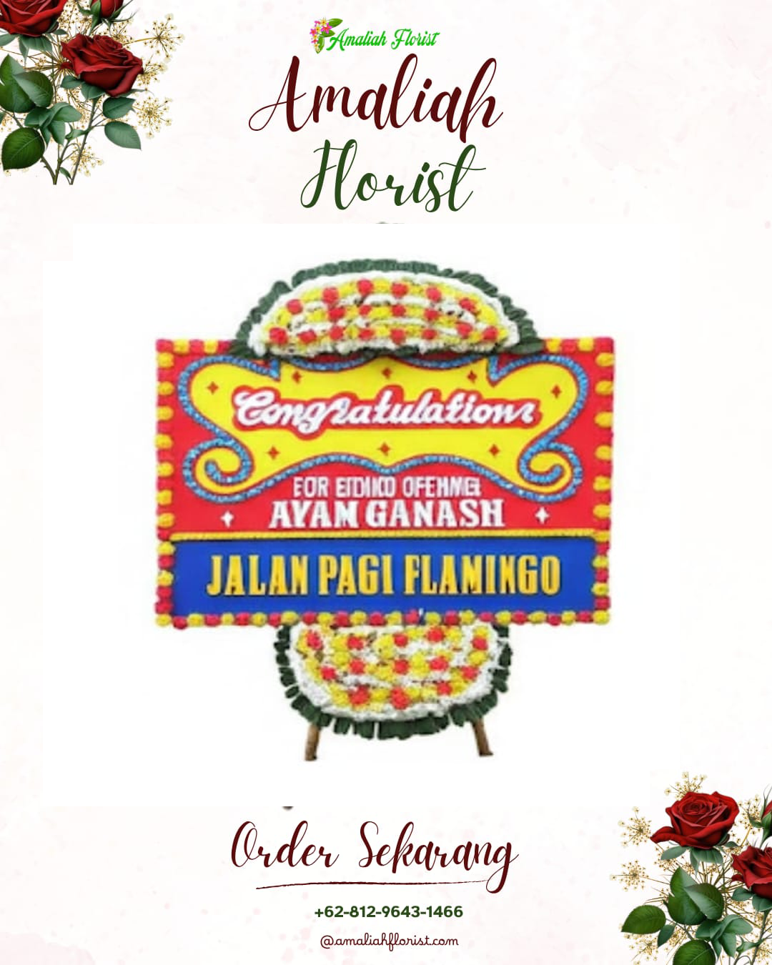 Sewa Papan Bunga Purwokerto Utara